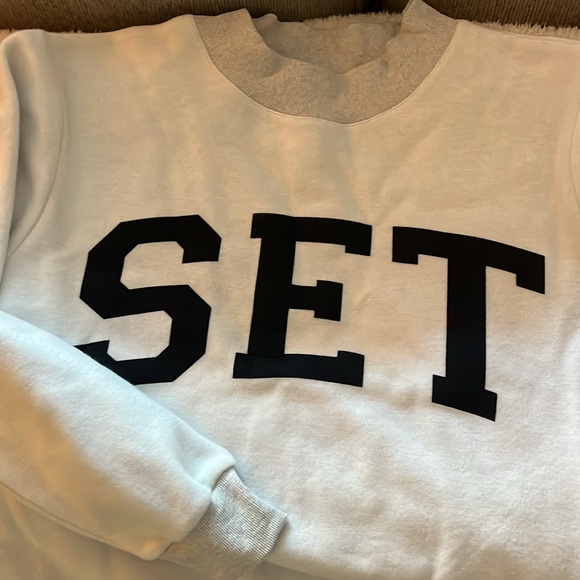 PARKE X SET Reversible Sweatshirt - Picture 2 of 3